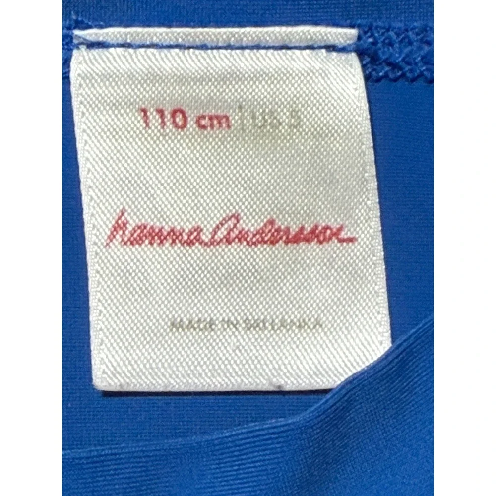 Hanna Andersson Kids Blue Short Sleeve Rash Guard Swim Shirt Size 110 US 5
